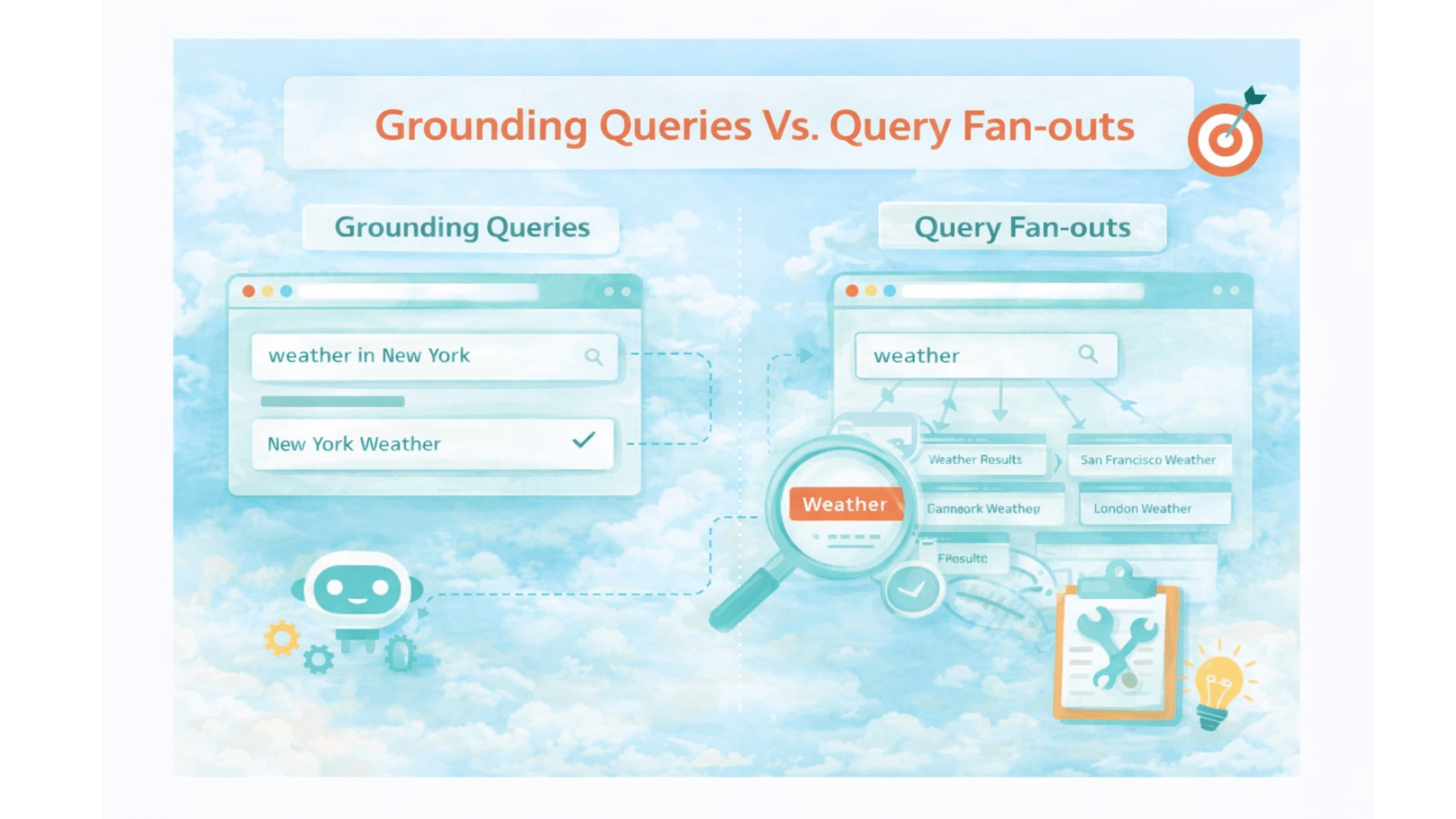 grounded queries vs query fan out